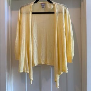 Chico's Light Yellow Cardigan